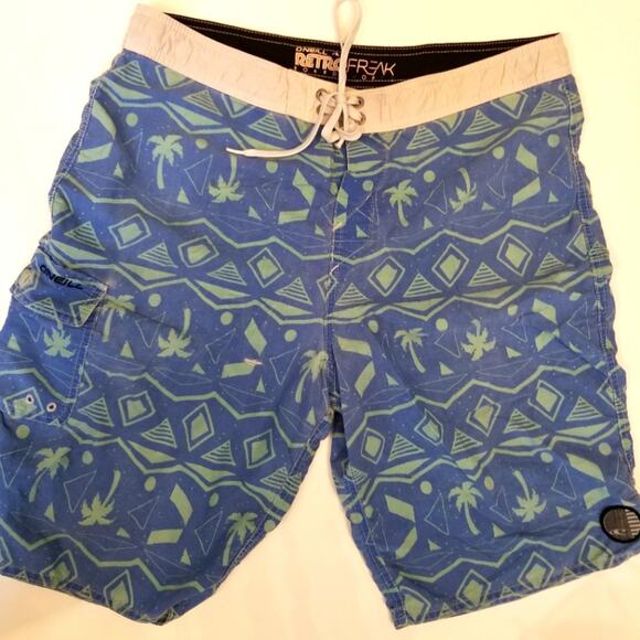 O'Neill Retro Freak Mens Boardshorts Comfortable Lightweight Easy to Care Sz 33 - Picture 1 of 6